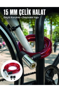 Lexroo Metal Kilit Başlıklı Dayanıklı Bisiklet Ve Scooter Güvenlik Kilidi Çok Renkli Lexroo Metal Kilit Başlıklı Dayanıklı Bisiklet Ve Scooter Güvenlik Kilidi Çok Renkli
