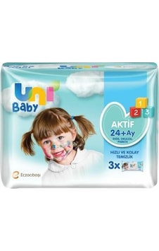 Uni Baby Aktif Oyna Öğren Islak Mendil 3 X 52 Adet 4'Li Uni Baby Aktif Oyna Öğren Islak Mendil 3 X 52 Adet 4'Li