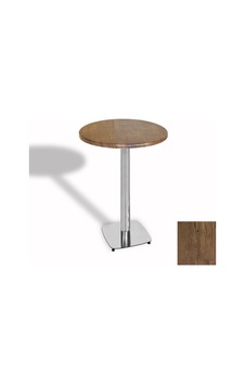 Bistro Masa Tokyo Kromnikel - Werzalit, Wermodin Ve Allzalit Tabla 70 Cm Çap - Rustic Dark Çok Renkli Bistro Masa Tokyo Kromnikel - Werzalit, Wermodin Ve Allzalit Tabla 70 Cm Çap - Rustic Dark Çok Renkli