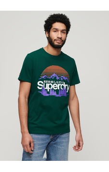 Superdry Bisiklet Yaka Baskılı Koyu Yeşil Erkek T-shirt M1011911a8um Great Outdoors Nr Grap Superdry Bisiklet Yaka Baskılı Koyu Yeşil Erkek T-shirt M1011911a8um Great Outdoors Nr Grap