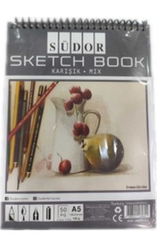 Südor Eskiz Defteri Kraft Mix A5 Telli 100 Gr 50 Yp Mn23-5