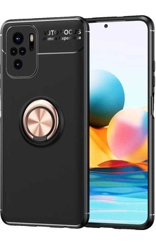 Xiaomi Poco M5s Kılıf Zore Ravel Silikon Kapak Siyah-Rose Gold Xiaomi Poco M5s Kılıf Zore Ravel Silikon Kapak Siyah-Rose Gold