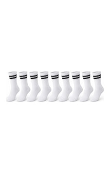 Womanandkids Wak Unisex Beyaz Çorap Siyah Çizgili 9'lu Set Uzun Soket Günlük Spor Kolej Stil Kadın Erkek Çorabı Womanandkids Wak Unisex Beyaz Çorap Siyah Çizgili 9'lu Set Uzun Soket Günlük Spor Kolej Stil Kadın Erkek Çorabı