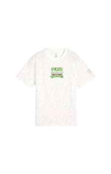 Puma Puma X Tmnt Relaxed Aop Tee Çocuk T-shırt 63008602 BEYAZ