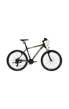 Bisan Mtx 7050 Erkek Dağ Bisikleti 43cm V 26 Jant 21 Vites Mat Siyah Yeşil Siyah