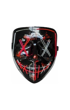 Işıklı Led Maske Parti Eğlence Maskesi Hallowen Csmtex - 46 Neon Maske
