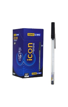 Silka Linc Icon 1.0 Mm Siyah Tükenmez Kalem - 250'li Koli Silka Linc Icon 1.0 Mm Siyah Tükenmez Kalem - 250'li Koli