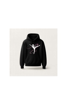 Ada Kostüm Tasarım Gymnastic Girl Hoodie Sweatshirt Siyah Ada Kostüm Tasarım Gymnastic Girl Hoodie Sweatshirt Siyah