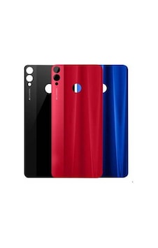 Huawei Honor 8x Arka Pil Batarya Kapak Cam Kırmızı
