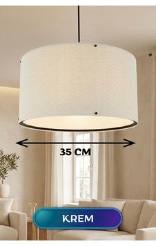 Krem Kumaş Başlıklı Sarkıt Avize 35 Cm 7b9cd Krem Kumaş Başlıklı Sarkıt Avize 35 Cm 7b9cd