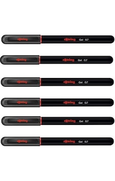 Rotring Jel Mürekkepli Tükenmez Kalem Siyah 6'li Rotring Jel Mürekkepli Tükenmez Kalem Siyah 6'li