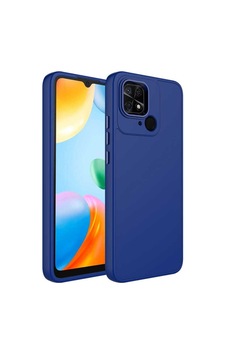 Xiaomi Redmi 10c Kılıf Metal Çerçeve Ve Buton Tasarımlı Silikon Zore Luna Kapak Lacivert Xiaomi Redmi 10c Kılıf Metal Çerçeve Ve Buton Tasarımlı Silikon Zore Luna Kapak Lacivert
