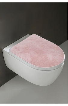 Klozet Kapak Örtüsü Ultrasoft Düz Pembe Krem