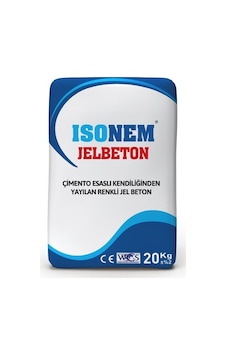 İsonem Çimento Esaslı Kendiliğinden Yayılan Renkli Jelbeton 20 Kg Kırmızı