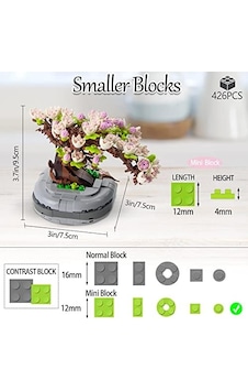 Bonsai Ağacı Sukulent/sakura Saksı Bitki Yapı Blokları Seti, Hediyeler İçin Yapay Çiçek İnşaat Kitleri, Yetişkinler/gençler İçin Kendin Yap Buket Yapı Tuğlaları Sakura 20beyazcipso Bonsai Ağacı Sukulent/sakura Saksı Bitki Yapı Blokları Seti, Hediyeler İçin Yapay Çiçek İnşaat Kitleri, Yetişkinler/gençler İçin Kendin Yap Buket Yapı Tuğlaları Sakura 20beyazcipso
