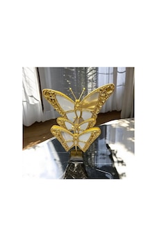 3'lü Aynalı Kelebek Ayaklı - Gold