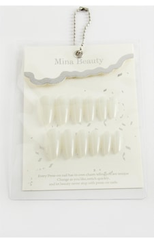 Mina - 445 - Beauty Kedi Gözü Takma Tırnak - Csmo-tex - Kırık Beyaz Mina - 445 - Beauty Kedi Gözü Takma Tırnak - Csmo-tex - Kırık Beyaz