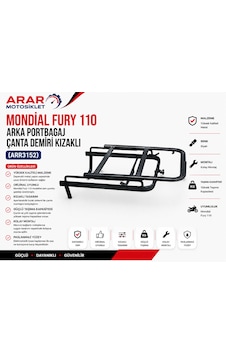 Mondial Fury 110 Arka Kızaklı Çanta Demiri-portbagaj-arr3152 Mondial Fury 110 Arka Kızaklı Çanta Demiri-portbagaj-arr3152