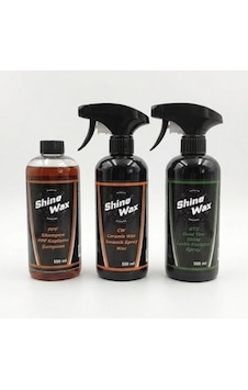 Shine Wax Ppf Şampuan & Seramik Sprey Wax & Lastik Parlatıcı Sprey 500 Ml 3'lü Set Shine Wax Ppf Şampuan & Seramik Sprey Wax & Lastik Parlatıcı Sprey 500 Ml 3'lü Set