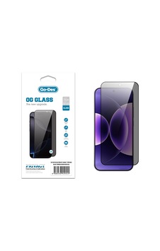 Xiaomi 17 Pro Max Uyumlu Go Des Og Glass Privacy Antistatik Temperli Cam Ekran Koruyucu Siyah
