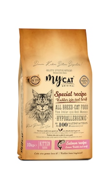 Mycat Az Tahıllı Somon Balıklı Yavru Kedi Maması 10 KG Mycat Az Tahıllı Somon Balıklı Yavru Kedi Maması 10 KG
