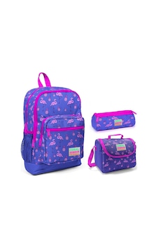 Coral High Mor Flamingo Kız Çocuk 3'lü İlkokul Çanta Seti Coral High Mor Flamingo Kız Çocuk 3'lü İlkokul Çanta Seti