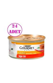 Gourmet Gold Savoury Sığır Etli Yetişkin Kedi Konservesi 24 x 85 G Gourmet Gold Savoury Sığır Etli Yetişkin Kedi Konservesi 24 x 85 G