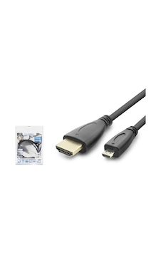 Büro Ev Ofis Cihazları İçin 150cm Siyah Hdmi To Micro Hdmi Kablo