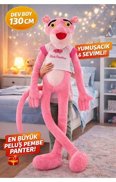 Peluş Pembe Panter 130 Cm Dev Boy Yumuşacık Sevimli Dost Pembe Peluş Pembe Panter 130 Cm Dev Boy Yumuşacık Sevimli Dost Pembe