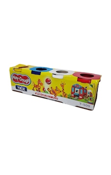 Büyük 4 Parça Oyun Hamuru Çok  Renkli