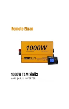 Mexxsun Akü Şarjlı Ups Tam Sinüs Inverter 1000w 12v - 20ah Remote Ekran -1966 Mexxsun Akü Şarjlı Ups Tam Sinüs Inverter 1000w 12v - 20ah Remote Ekran -1966