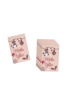 Yılbaşı Kartı Mutlu Yıllar 25'li 6.5x10 Cm Yılbaşı Kartı Mutlu Yıllar 25'li 6.5x10 Cm
