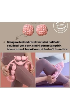 9 Tekerlekli Yoga Fitness Silindiri Roller 5047 9 Tekerlekli Yoga Fitness Silindiri Roller 5047