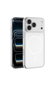 Zore İphone 16 Pro Max Kılıf Nvth M-safe Şarj Özellikli Kamera Korumalı Spark Kapak - Gümüş Zore İphone 16 Pro Max Kılıf Nvth M-safe Şarj Özellikli Kamera Korumalı Spark Kapak - Gümüş