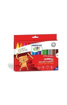 Pensan Yıkanabilir Jumbo Keçeli Gazlı 12 Renk Kalem Seti