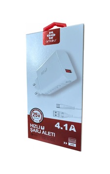 Arbaks ARB-017 4.1A 25 W QC3 Type-C Hızlı Şarj Aleti Beyaz Arbaks ARB-017 4.1A 25 W QC3 Type-C Hızlı Şarj Aleti Beyaz