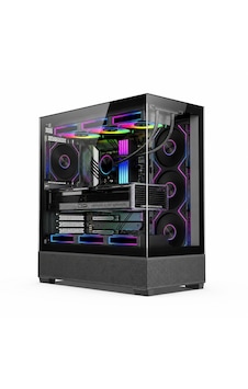 Zoko Alpha Siyah 7x12cm Kumandalı Argb Fanlı Gaming Akvaryum Kasa Zoko Alpha Siyah 7x12cm Kumandalı Argb Fanlı Gaming Akvaryum Kasa