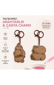 5d Elmas Taş İşlemeli Anahtarlık & Çanta Charmı 2'li Set 5x6 Cm Diamond Painting Keychain & Bag Charm Bkbt17865 5d Elmas Taş İşlemeli Anahtarlık & Çanta Charmı 2'li Set 5x6 Cm Diamond Painting Keychain & Bag Charm Bkbt17865