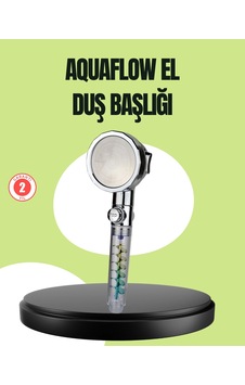 Hubrendy Tekno Basınçlı El Duşu Başlığı Döner Pervaneli, Göz Kamaştıran Yağmur Etkisi Diğer