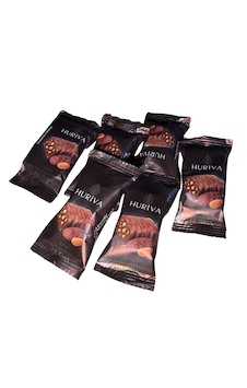 Huriva Sütlü Çikolatalı Bademli Hurma Barı 500 G Huriva Sütlü Çikolatalı Bademli Hurma Barı 500 G