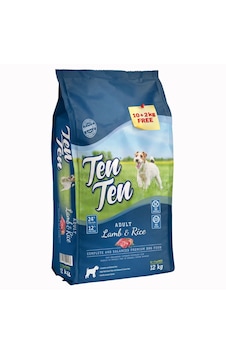Ten Ten Kuzu Etli ve Pirinçli Yetişkin Köpek Maması 12 KG