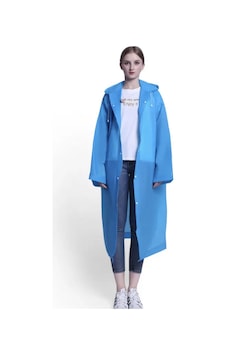 Girift Vintage Unisex Mavi Eva Kumaş Kapüşonlu Rüzgar Ve Suya Dayanıklı Yağmurluk Girift Vintage Unisex Mavi Eva Kumaş Kapüşonlu Rüzgar Ve Suya Dayanıklı Yağmurluk