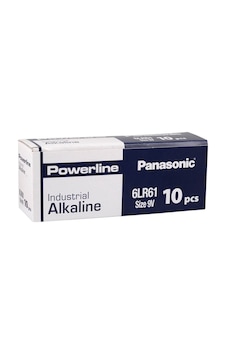 Panasonic 6LR61AD/10BB Industrial Alkalin 9V Pil 10'lu