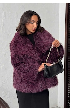 Verymoda Peluş Kaban F2040 Mürdüm Verymoda Peluş Kaban F2040 Mürdüm