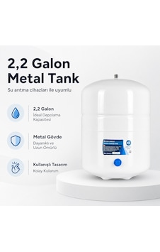 2,2 Galon Metal Su Arıtma Tankı 308693001 2,2 Galon Metal Su Arıtma Tankı 308693001