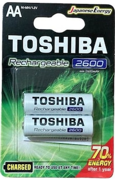 1.2v 2600mah Ni-mh Aa Şarj Edilebilir Kalem Pil 2'li Pake