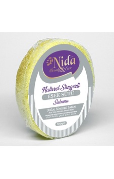 Nida Doğal Süngerli Eşek Sütü Sabun 100 G