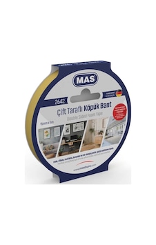 Mas 2642 Çift Traflı Köpük Bant 15mm 5m Mas 2642 Çift Traflı Köpük Bant 15mm 5m
