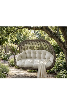 Çift Kişilik Salıncak Minderi Sadece Minder 60x120 Cm Oturma Bej Çift Kişilik Salıncak Minderi Sadece Minder 60x120 Cm Oturma Bej