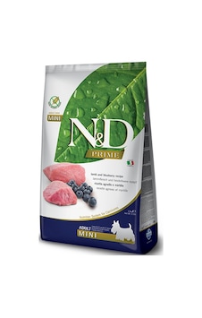 N&D Tahılsız Kuzu Etli ve Yaban Mersinli Küçük Irk Yetişkin Köpek Maması 2.5 KG N&D Tahılsız Kuzu Etli ve Yaban Mersinli Küçük Irk Yetişkin Köpek Maması 2.5 KG